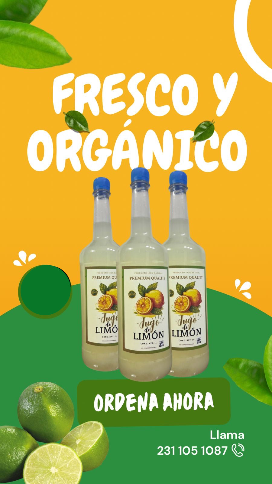 JUGO DE LIMON ORGANICO