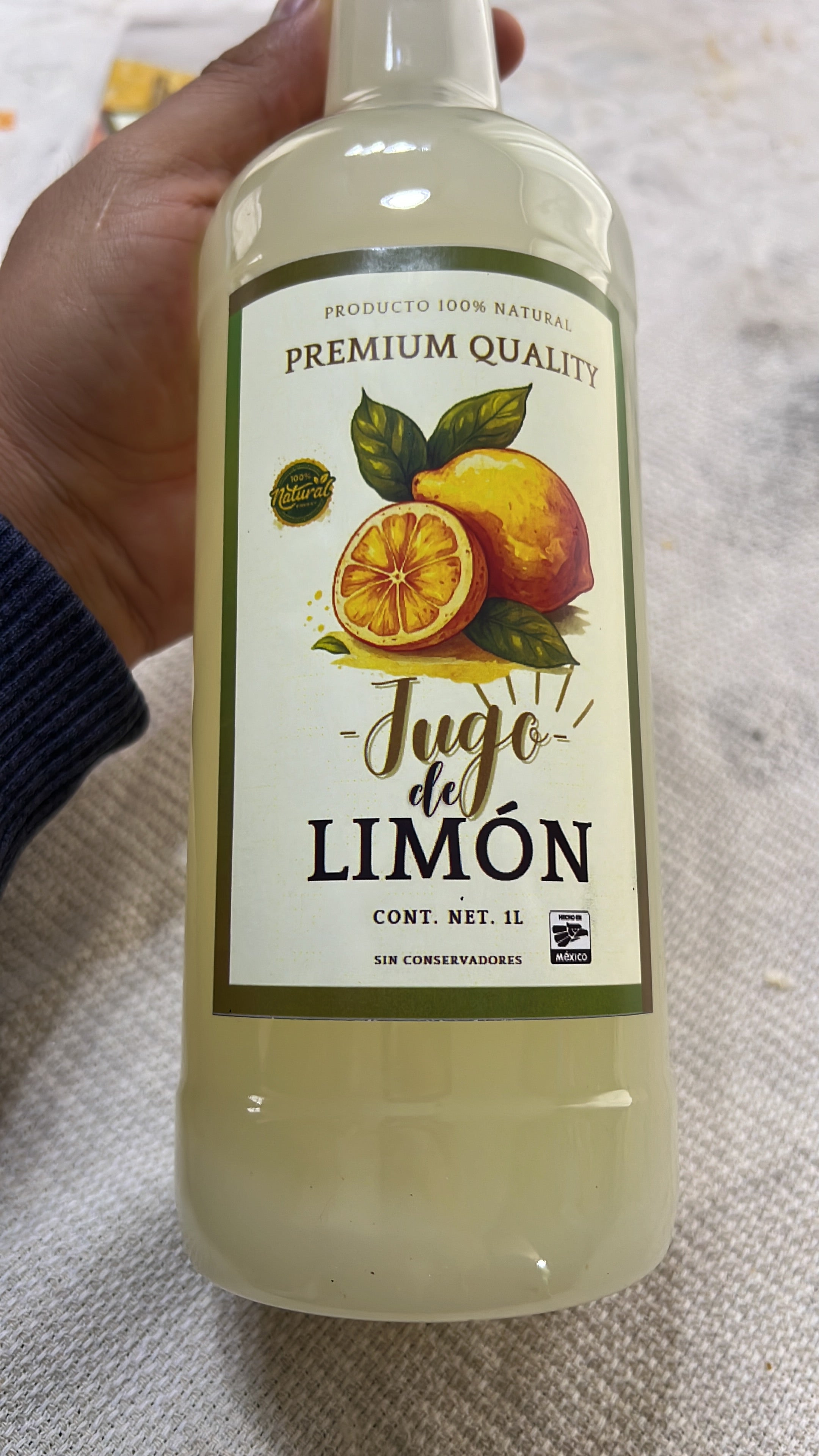 JUGO DE LIMON ORGANICO